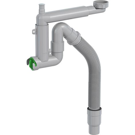 Prevex Smartloc Halb-Siphon 1½", Anschlüsse für Waschmaschine oder Geschirrspüler, flexibles Rohr mit Reduzierstück Prevex Smartloc Halb-Siphon 1½", Anschlüsse für Waschmaschine oder Geschirrspüler, f (1/2)