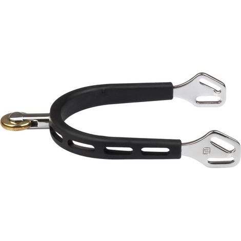 Speroni inglesi ultra fit ricoperti in gomma con rotella dorata e gambo da 25 mm (1/5)