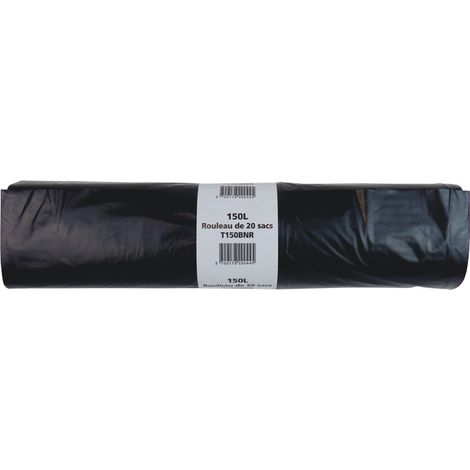 Sac poubelle - Epaisseur : 40 - Volume (L) : 110 - Vendu par : 20 - KINTECH