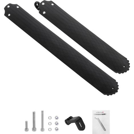 Guardabarros portátil para bicicleta de carretera/montaña - Negro (1/2)