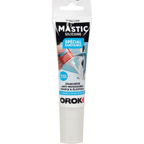 Silikon-Dichtmasse Spezial für Sanitäranlagen 85ml Transparent - Orok