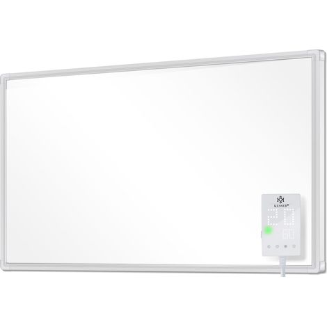 KESSER® Infrarotheizung Mit Thermostat Infrarotheizkörper Elektroheizung Infrarot Heizung Wandheizung - 28 unterschiedliche Routineprogramme Heizkörper Weiß - Mit integriertem Steckdosenthermosta