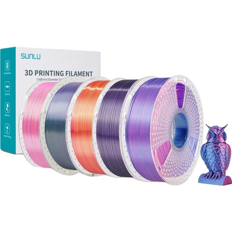 Filamento PLA PLUS effetto seta, 5 kg, atossico, diametro 1,75 mm (1/2)