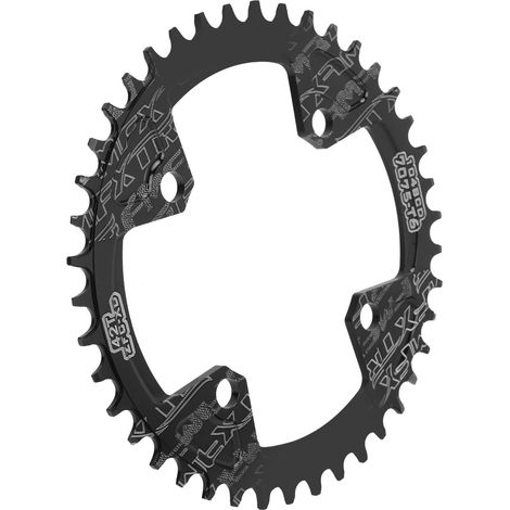 FMFXTR 104BCD Kettenblatt aus Aluminiumlegierung, 42 Zähne, für Mountainbikes, schwarz. (1/5)
