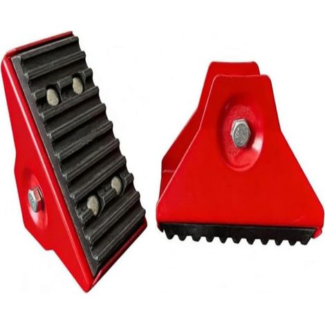 Irovami Accessoires pour échelle télescopique en alliage d'aluminium, embouts de sécurité de rechange rouges (2 pièces) (1/5)
