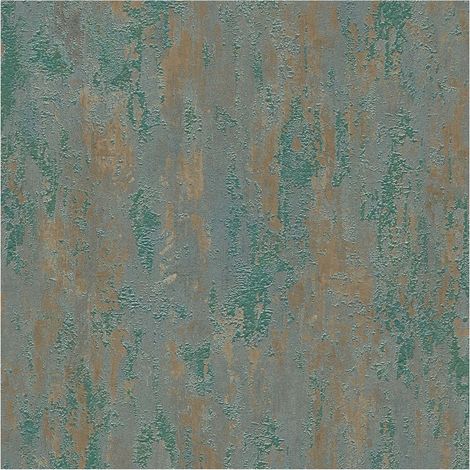 Ton-sur-ton wallpaper wall Profhome 326512 non-woven wallpaper slightly textured Ton-sur-ton shiny green bronze brown 5.33 m2 (57 ft2) (1/5)