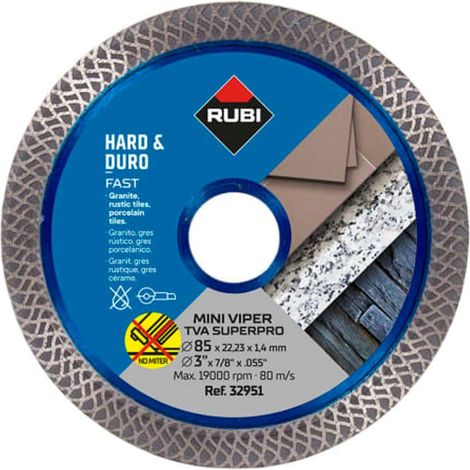 Rubi TVA 85 Superpro Mini Turbo Viper Diamond Blade 85mm