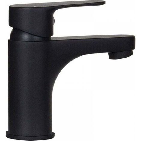 Robinet lave-mains TAP - Mitigeur eau chaude et eau froide - Noir mat (1/5)