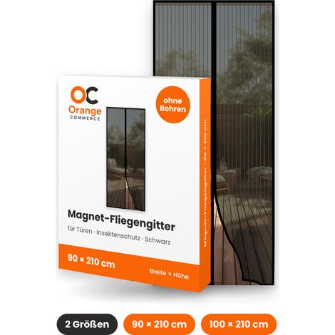 Fliegengitter Magnet Tür Insektenschutz Magnetvorhang Moskitonetz ohne bohren 90 x 210 cm (1/5)