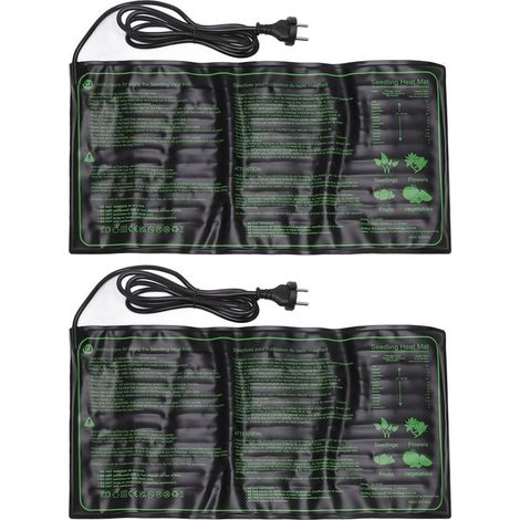 2 Pieces Mat Heated Waterproof For Semi,Cushion to Temperature Constant for the Growth Graines of Plants,Socket UE 220-240V (1/5)
