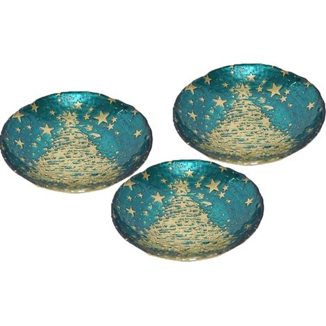Piatto centro tavola antipastiera di natale decorazioni addobbi natalizi da casa con decoro albero ottima idea regalo set 3 (1/5)