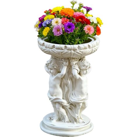 für Pflanzen Skulptur Engel aus Harz Retro Stil Europäische