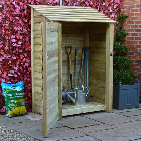Greetham 6ft Tool Store - L80 x W123 x H181 cm - Light Green