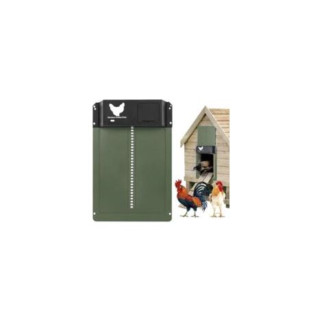 Bardusch-Porte Poulailler Automatique Solaire, Porte De Poulailler Automatique Batterie,  pour Poulets Canard