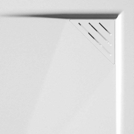 Grille d'évacuation TRINITY 5 coloris Blanc