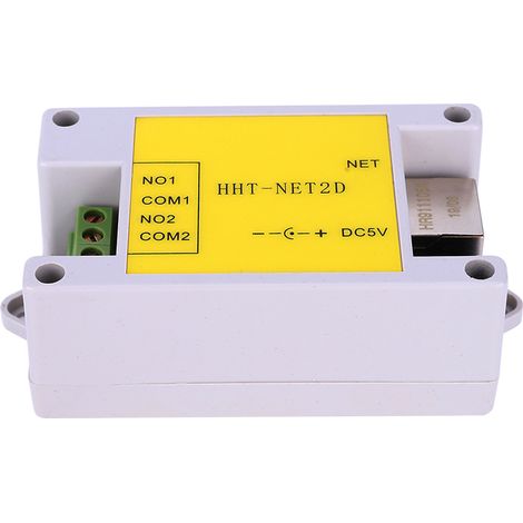 Module relais réseau IP 2 canaux, contrôle à distance pour maison intelligente, DC5V, HHT NET2D (1/5)