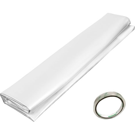 Serre Film 304.8 x 762 cm, Polyéthylène 0.1524 mm, Plastique Transparent Résistant UV, Isolation Thermique (1/5)