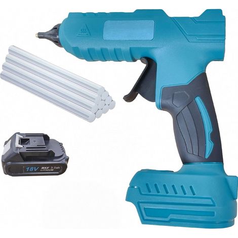 Set di pistola per colla a caldo con 10 stick di colla, preriscaldamento rapido, adesivo termofusibile ad alta temperatura per lavoretti scolastici, progetti fai da te e piccole riparazioni domestiche (1/5)