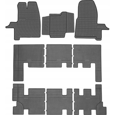 Alfombrillas de goma para Ford Transit Custom 2012 (8/9 personas).