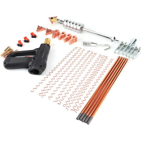 Kit de 86 pièces pour débosselage et soudage de goujons, outil de réparation ponctuelle pour automobile, marteau de soudage de goujons (1/5)