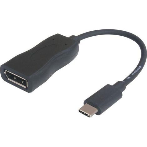 Garbot USB 3.1 C-DP Stecker/Buchse, Schwarz, 15 cm, 31.20.9006