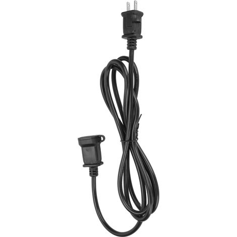 Câble d'alimentation USA avec fusible et couvercle étanche, cordon secteur US AC 2 broches mâle-femelle NEMA 1-15P vers NEMA 1-15R (1/5)