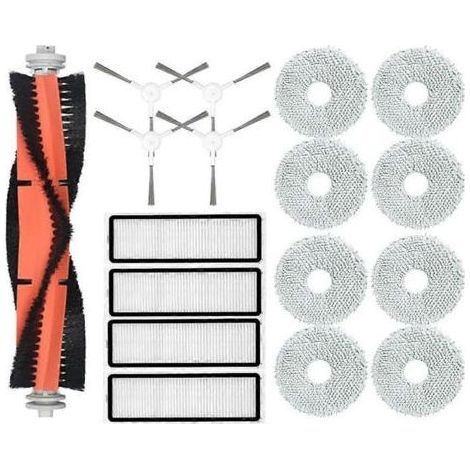 Accessoires pour aspirateur robot Xiaomi S10+ / S10 Plus : brosse principale, filtre HEPA, lingette de nettoyage, pièces détachées (1/5)