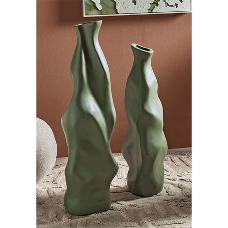 Grüne Kaphiri-Vase 90 cm. 2er-Set 28Dx90 cm (1/3)
