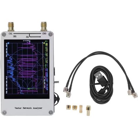 Analyseur de Réseau Vectoriel 50K-900M Analyseur D'Antenne Testeur de Câble Réseau 2,8 Pouces Outils Réseau Pièces de Rechange (1/5)