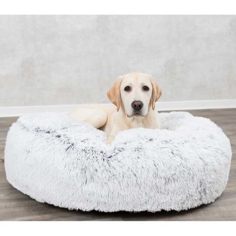 Trixie Hundekissen Harvey rund schwarz und weiß 80 cm (1/2)