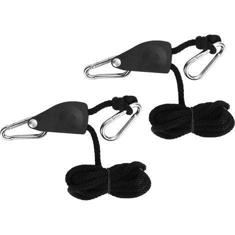 Corde De Suspension - Crochet Réglable En Acier Galvanisé - Pour Tente De Culture Et Lampe - Lot De 2 (1/5)