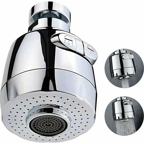 MINKUROW Rubinetto Aeratore E Aeratore Rubinetto Aeratore 360 Gradi 2 Modalità Regolabile Soffione Doccia Filtro Spruzzatore (1/5)