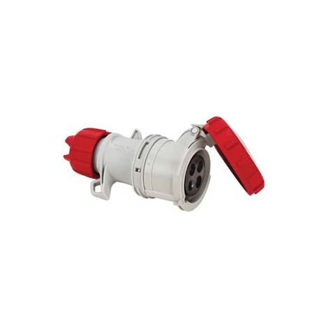 PRESA INDUSTRIALE VOLANTE ARGO ROSSA 3P+T 16A IP67- - cablaggio a vite 71144V - 1 pezzi FANTON