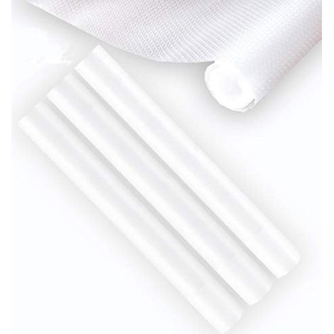 Lot de 3 Rouleaux de revêtement d'étagère, antidérapants et Non adhésifs (Transparents, 45 x 150 cm) étanches en EVA pour Placard, tiroir, réfrigérateur, Anti-salissure (1/5)