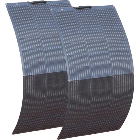Panneau Solaire Flexible, Haute Efficacité jusqu'à 21%, Polyvalent pour Utilisation en Camping-Car et Marine, 300w 2pcs 150w (1/2)