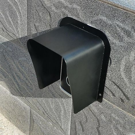 (noir) Couvercle De Pluie, Cloche De Pluie Extrieure Pour La Protection Des Interphones, Interphones Visuels Et Autres Accessoires Pour Sonnettes (1/5)