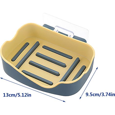 Portasapone da viaggio, porta sapone da doccia, contenitore solido per sapone, supporto solido per sapone, mensola per sapone da doccia, facile da pulire, mantiene il sapone asciutto. (1/3)