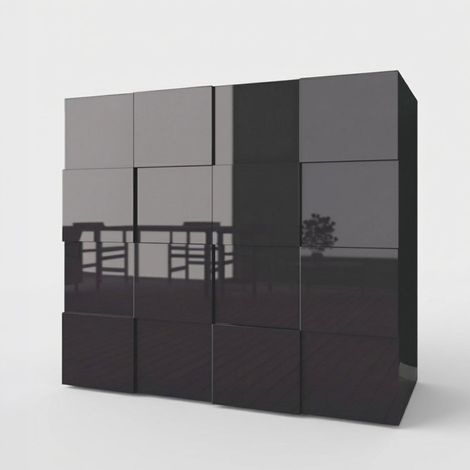Moderne Sideboard mit 2 Türen und London Regalböden