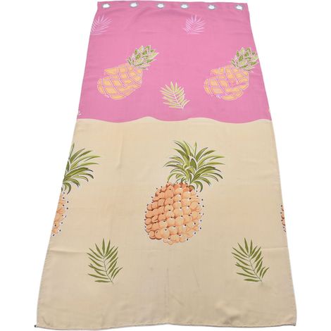 Rideau occultant 1x2m en polyester doux à motifs imprimés, lavable, pour salon et chambre. (1/5)