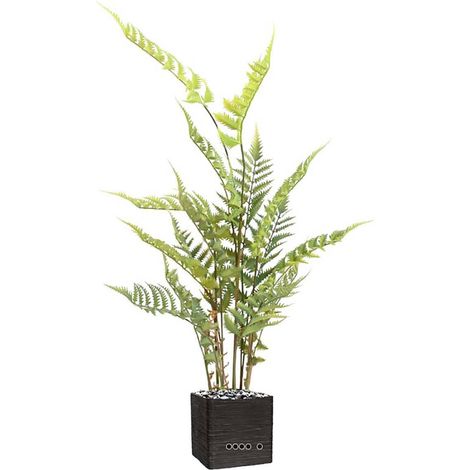 Fougère des bois artificielle en pot H 80 cm Vert (1/3)