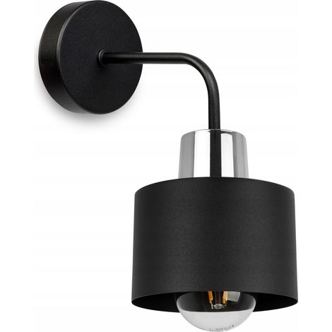WANDLEUCHTE, QUADRATISCHE LAMPE, DECKENLEUCHTE, SCHWARZE LED-LAMPE