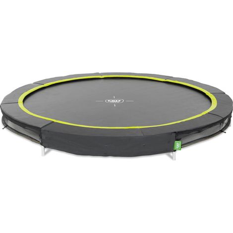 EXIT Silhouette Ground Sports Trampoline 10ft – Black