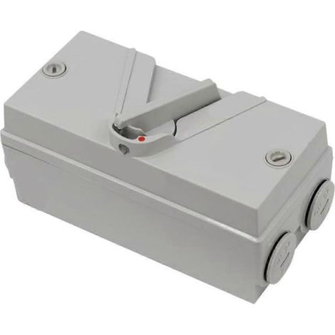 Interrupteur de sectionnement moteur triphasé tripolaire IP65 étanche aux intempéries, coffret de disjoncteurs 35 A 440 V CA, usage industriel (1/5)