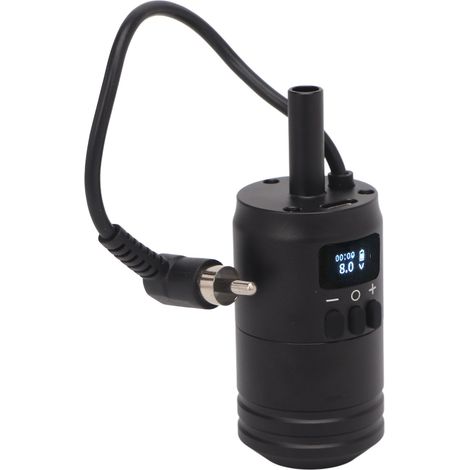 Kit 2 en 1 Poignées de Cartouches de Tatouage, Interface RCA, Alimentation Portable Sans Fil pour Tatoueur, Batterie 1600mAh (1/5)