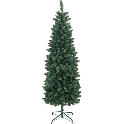 Albero di Natale Artificiale 180 cm 479 Rami Design Alto e Stretto Verde (1/5)