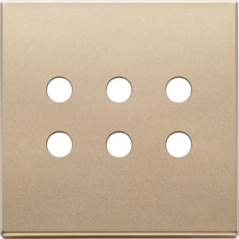 VIMAR - 22695.RN.88 Plato 3Mx6 BS Redondo Oro Satinado