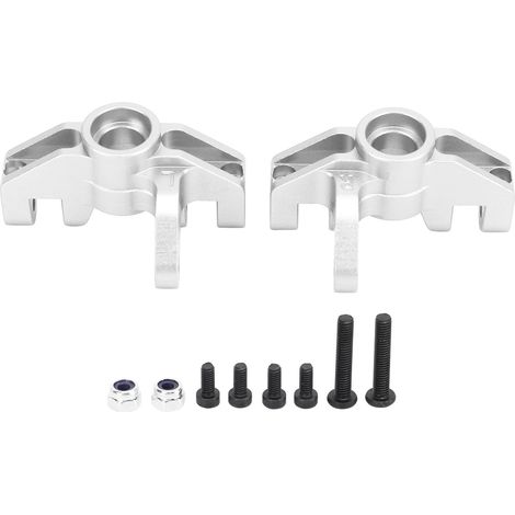 professionelle RC-Lenkungsteile aus Aluminiumlegierung für LOSI Hammer Rey U4 Rock Racer 1/10 - Silber (1/5)