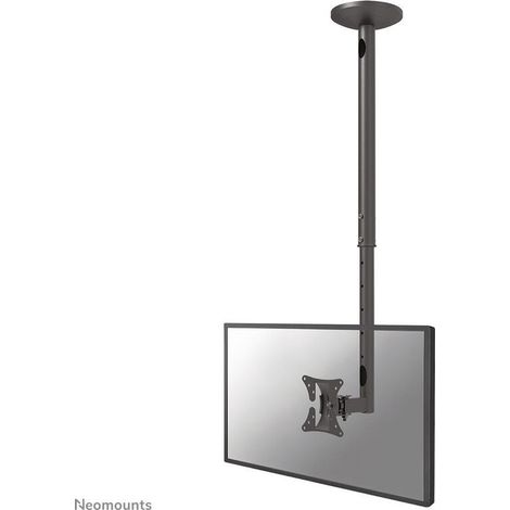 NewStar FPMA-C050BLACK - Soporte de techo para TV (10"-30", inclinación 20°, ángulo de giro 0-180°), negro (1/4)