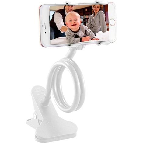 Support Pour Tablette - Bras Flexible En Alliage D'aluminium-magnésium - Hauteur Réglable Jusqu'à 75 Cm - Compatible Avec Appareils De 4 À 10,6 Pouces - 1 Pièce (1/5)