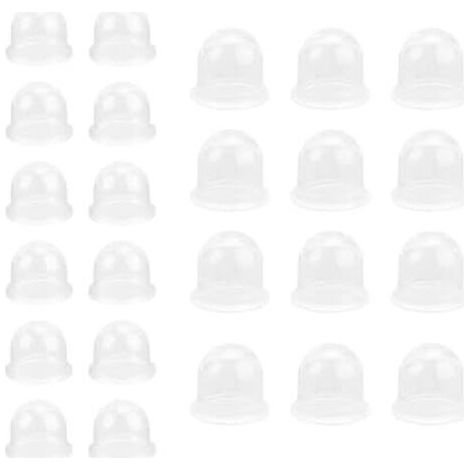 24 Pièces Poire Amorcage, 2 Tailles Carburateur Bulbs, Transparent Ampoule D'AmorçAge, pour Tronçonneuse, Souffleurs De Tronçonneuses, Coupe-Bordures, Débroussailleuse - (1/5)